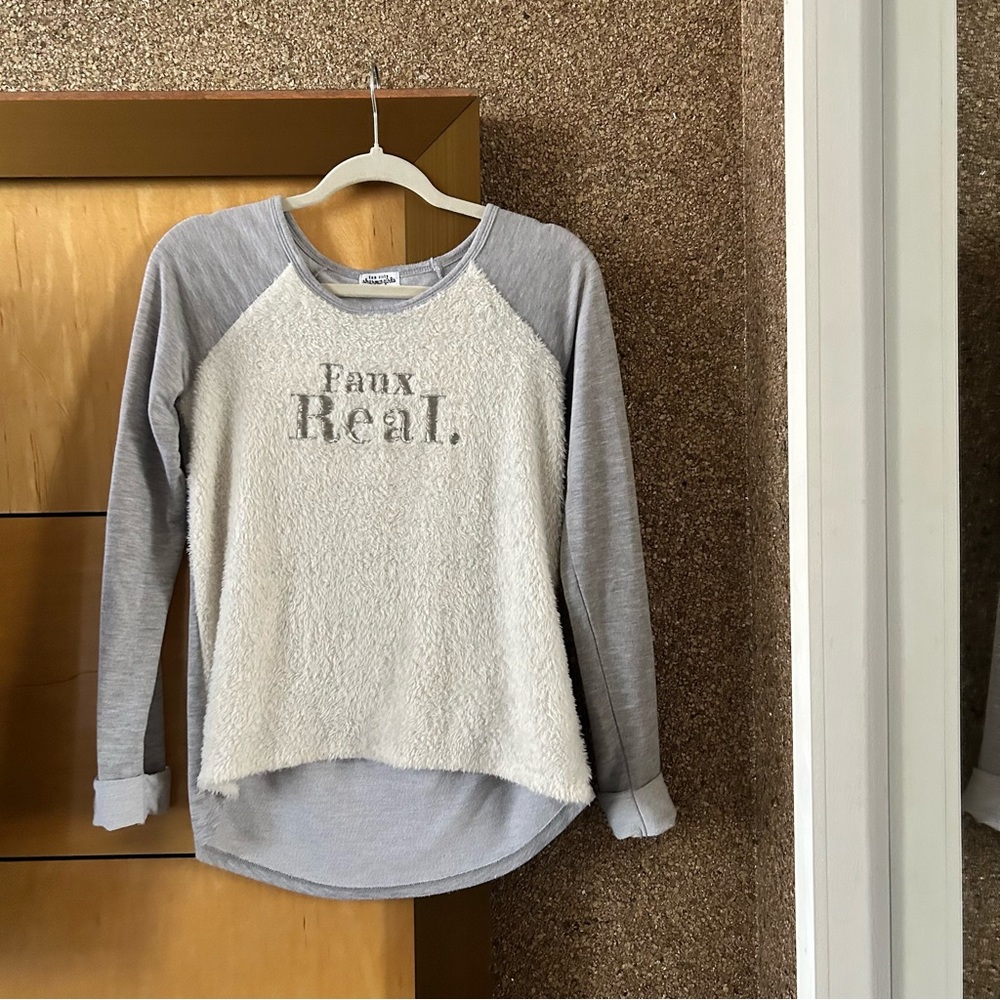 Ten Sixty Sherman fur long-sleeve top